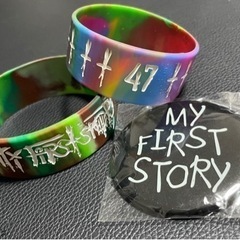 MY FRIST STORY ラバーバンド2個 缶バッジセット (にあ) つくばの