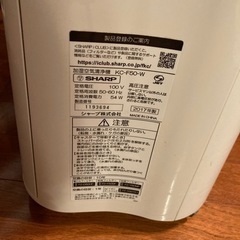 シャープ　空気清浄機　1000円の画像
