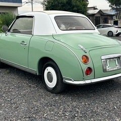 日産　フィガロ　オープントップ　ターボ　ニューペイント　旧車　名車　クラシックカー　パオ　パイクカー　FK10　FIGAROの画像