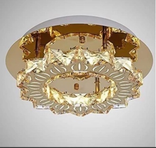 クリスタル　花びら形　LED シーリングライト 室内照明 小型玄関灯　おしゃれ