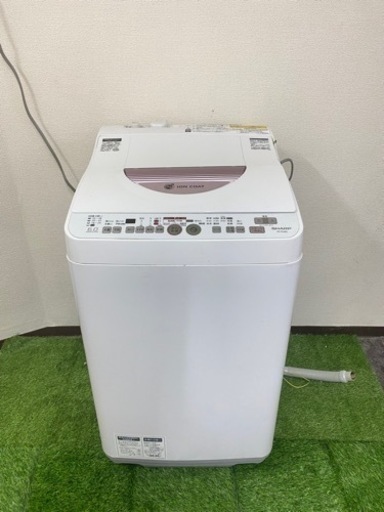 北九州市内配送無料　保証付き　シャープ SHARP ES-TG60L-P [たて型洗濯乾燥機（6.0kg） ピンク系]