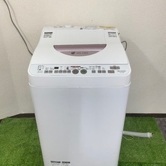 北九州市内配送無料　保証付き　シャープ SHARP ES-TG60L-P [たて型洗濯乾燥機（6.0kg） ピンク系]