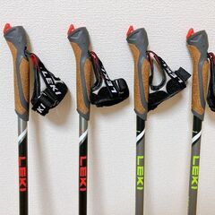 レキ　LEKI　2022ノルデックウォーキングポール　スピンショート2人分セットの画像