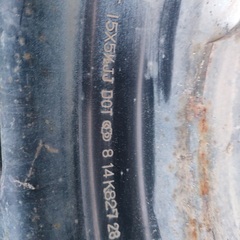 値下げ！スチールホイール4本　15インチ　ハイエース　ランクル　サーフ　ハイラックス等に　鉄チンの画像