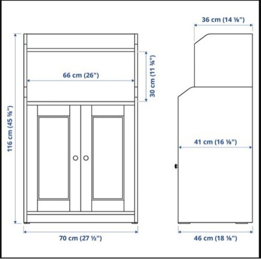 【ほぼ未使用】IKEAキャビネット【引き取り限定】