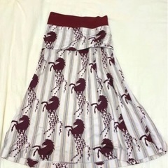 Chloe スカート 19SS 馬柄 ホース ストライプ