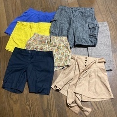 【7着セット】ショートパンツ、膝丈パンツ等