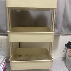 キッチンワゴン　キャスター付き　キッチン収納の画像