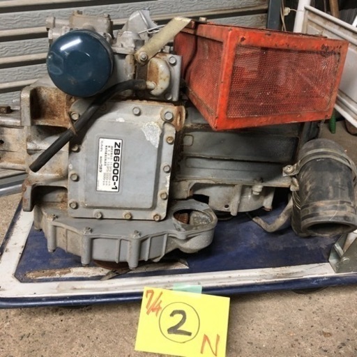 [にEC]Kubota 北海道旭川市 クボタ ディーゼル 発動機 エンジン　ZB600C-1 最大13馬力 動作未確認 コンバイン 農家 農業 【引き取り限定 】