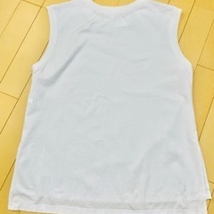 決まりました★ユニクロ　エアリズムコットン　オーバサイズT ノースリーブ　白の画像