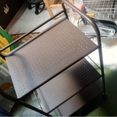 お取引き中です！ワゴン　茶色　物置き　3段　キャスター付きです★の画像