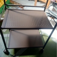 お取引き中です！ワゴン　茶色　物置き　3段　キャスター付きです★の画像