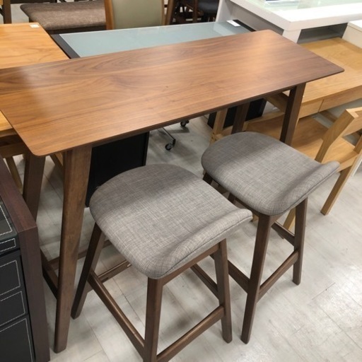 取りに来れる方限定！カウンターテーブル＆チェア3点セットです！