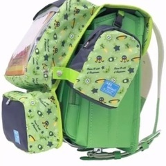 新品 テブランド・ランチポッケ/グレイ・グリーンプリント　K0928E