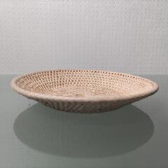 受付中！未使用★手編み盛りカゴ★大小３個セットの画像