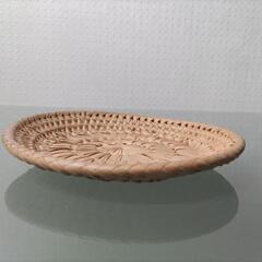 受付中！未使用★手編み盛りカゴ★大小３個セットの画像