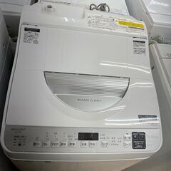 高年式美品!! タテ型洗濯乾燥機　No.6484　シャープ　2021年製　洗濯5.5kg/乾燥3.5kg　ES-TX5E　洗濯機　【リサイクルショップどりーむ鹿大前店】