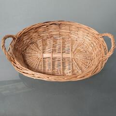 受付中！未使用★手編み盛りカゴ★大小３個セットの画像