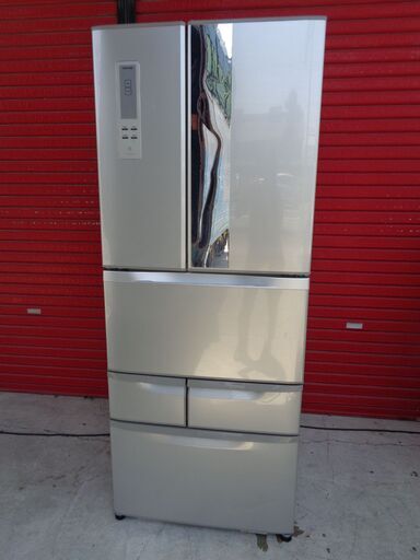 TOSHIBA 東芝　471L 6ドア冷凍冷蔵庫 VEGETA 　GR-E47F(NU)　2012年製　中古