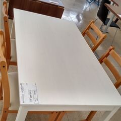 ★ジモティ割あり★ IKEA ダイニングセット 白 H73.5×D70.5×W120 クリーニング済み TJ1288