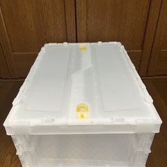 お話し中【トラスコ中山】透明ボックス　薄型　折りたたみ　コンテナ...