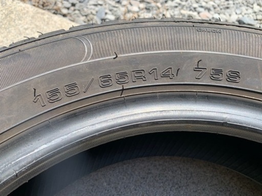 購入者決定　155/65R14 75S グッドイヤーGOODYEAR 溝有り　タイヤ4本セット