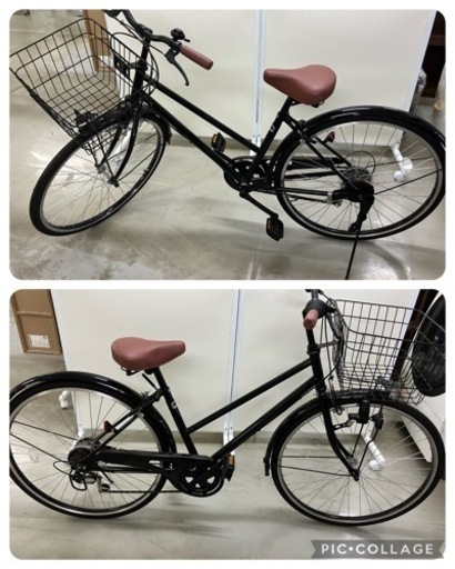 【中古品】シマノ　シティサイクル　自転車　6段変速