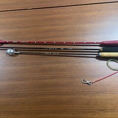 引き取り限定！　中古　撒き餌 杓 シャク 遠投シャク 柄杓3つセット　磯釣りの画像