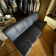 合皮　3Pソファの画像