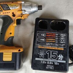 古い１２Ｖインパクトドライバー バッテリーは新品