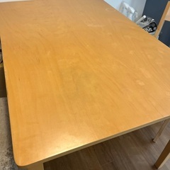 無料　ニトリ　120×78×70 ダイニングテーブル　20日に粗大ゴミ出すのでそれまでの受付です。の画像