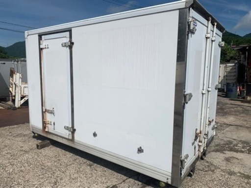 No.796 保冷バン 2ｔ 車 アルミ 箱 バイク 倉庫 トラック コンテナ 米 保管庫 物置 DIY