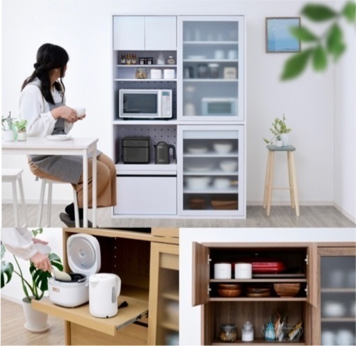 新品未使用　食器棚　120cm