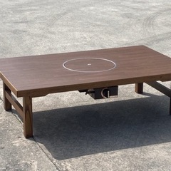 無料で！120cm◇コンロ付テーブル◇LPガスコンロ付き座卓◇鍋...