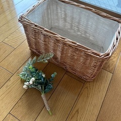 【決まりました】バスケット　造花