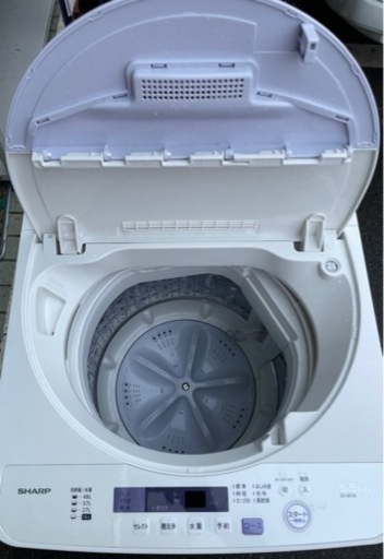 シャープ5.5キロ洗濯機　ESGE5A-V  リサイクルショップ宮崎屋　佐土原店　23.7.4F