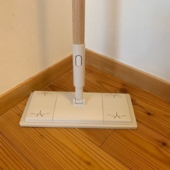 最終値下げしました　無印良品　掃除用品システム　木製ポール　フローリングモップの画像
