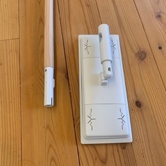 最終値下げしました　無印良品　掃除用品システム　木製ポール　フローリングモップの画像