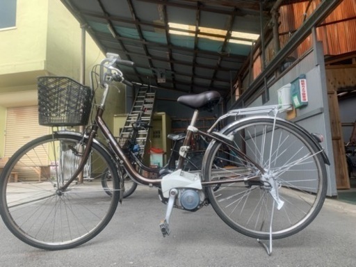 茶色パナソニック電動自転車