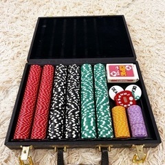 【カジノチップセット】トランプ＆鍵付の画像