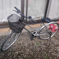 シルバーカラー２７インチ自転車（防犯登録抹消済只今取引き中です。の画像