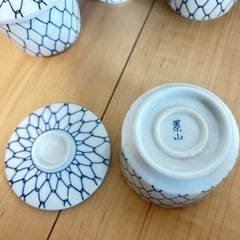お値下げ‼️⭐︎茶碗蒸し食器/有田焼/景山5点セットの画像