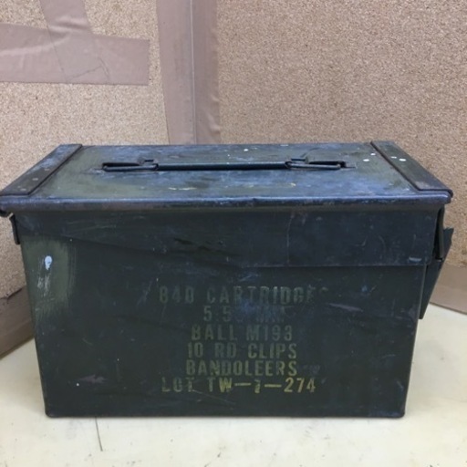S176 ⭐ アーミーケース 弾薬箱　AMMO BOX 横30✕幅15.5✕縦18.5cm