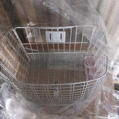 自転車(中古)　前かご　溶接で修復済