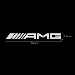 35インチ AMG メルセデスベンツ Mercedes Benz ウインドシールド デカール ステッカー ホワイト 白 90cmの画像