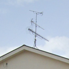 大きなテレビアンテナ台（屋根馬）＋アンテナマスト（Φ32mmｘ1.8m）の画像