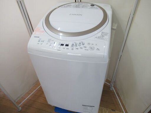 1ヶ月保証/洗濯機/8キロ/8kg/乾燥機能付き/ファミリーサイズ/東芝/TOSHIBA/AW-8V8/中古品/J5604/