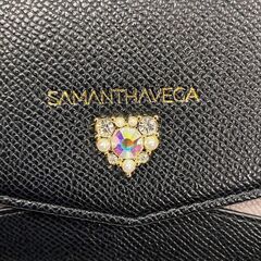 【SAMANTHAVEGA】サマンサベガ　新品未使用 ハートビジュー付き長財布　ブラック　レディース　の画像