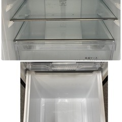  2018年製 Hisense ハイセンス/2ドア冷凍冷蔵庫 HR-G13A-BR ガラストップ ブラウン 134L の画像