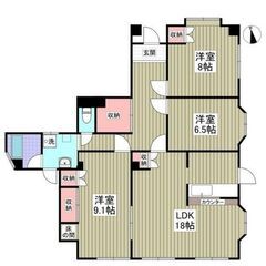 3LDK！七里駅☆徒歩5分 ！敷金&礼金なし！フリーレント1ヵ月...